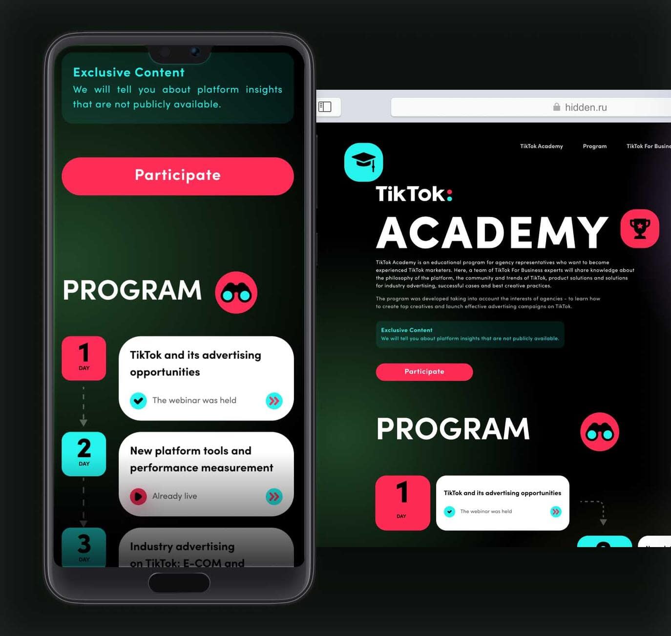 Modifia crafted a completely custom webinar platform tailored to TikTok’s specific needs. Here’s how we tackled the project:
